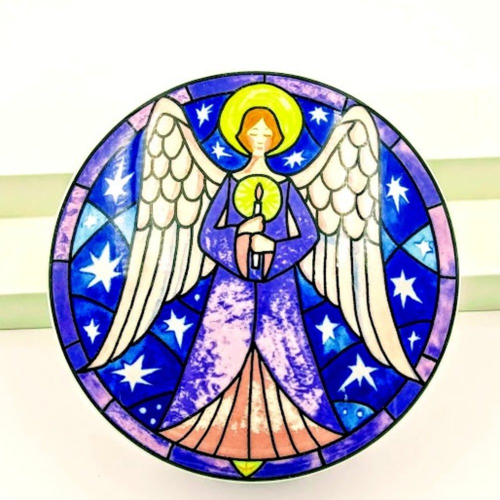 *MIKASA ANGEL#HK501TRINKET BOX*KEEPSAKE DISH*CANDY DISH* PORCELAIN